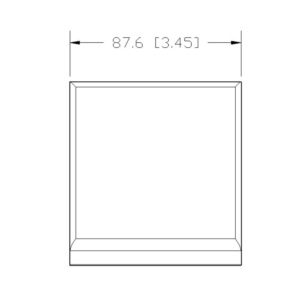 40-230-1 MODULAR SOLUTIONS ALUMINUM GUSSET<br>90MM X 90MM GRAY PLASTIC CAP COVER FOR 40-130-1, FOR A FINISHED APPEARANCE